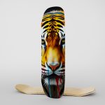 Fabric Skateboard Drip Fed Tiger