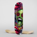 Fabric Skateboard Green Scream
