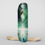 Fabric Skateboard Green Spacy