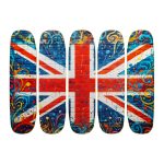 Fabric Skateboard Deck - Quintet Design