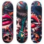 Velvet Fabric Skateboard Decks