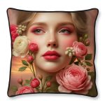 Feather Filled Cushion - Blossom Reverie Design