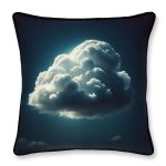 Feather Filled Cushion - Cloud Design