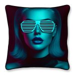 Feather Filled Cushion - Eighties Blonde Design