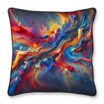 Feather Filled Cushion - Splatterverse Design