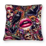 Feather Filled Cushion - Sugar Kiss Design