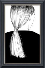 Good Hair Day Elara Design - 60x40cm - Velvet Printed Frame