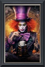 Mad Hatter - 60x40cm - Velvet Printed Frame