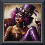 Pretty in Purple - Velvet Printed Frame