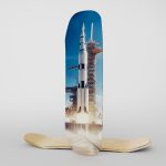 Fabric Skateboard Blast Off Rocket