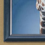 Velvet illusion frame - Bubblegum giraffe - Corner detail