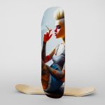 Fabric Skateboard Live Fast