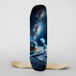 Fabric Skateboard Man on the Moon