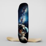 Fabric Skateboard On Reflection