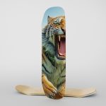 Fabric Skateboard Roaring Tiger