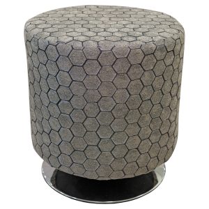 Honey Comb Fabric Swivel Stool