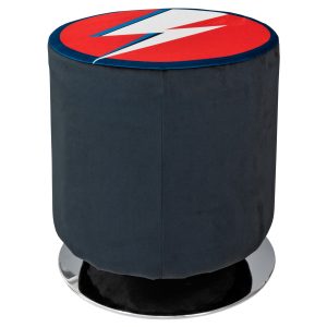 Ziggy Stardust Fabric Swivel Stool