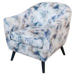Aqua Fabric Tub Chair