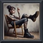 Back in Black - Velvet Printed Frame