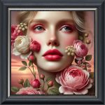 Blossom Reverie - Velvet Printed Frame