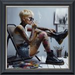 Keep on Rocking - Velvet Printed Frame