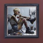 Keep on Rocking - Velvet Printed Frame Hung Up