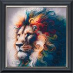 Liquid Lion - Velvet Printed Frame