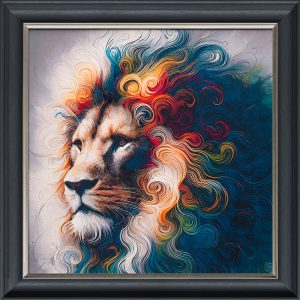 Liquid Lion - Velvet Printed Frame