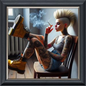 Live Fast - Velvet Printed Frame