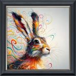 Mad March Hare - Velvet Printed Frame