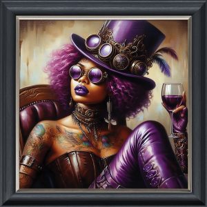 Pretty in Purple - Velvet Printed Frame