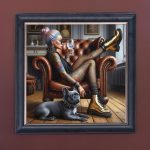 Schools Out - Velvet Printed Frame Hung Up