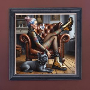 Schools Out - Velvet Printed Frame Hung Up