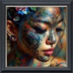Tattoo Much - Velvet Printed Frame