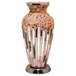 Mosaic Glass Vase Lamp - Art Deco