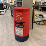 Small Bespoke Pillar Box in our Showroom