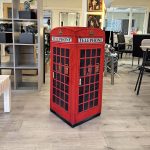 Small Bespoke Telephone Box in our Showroom