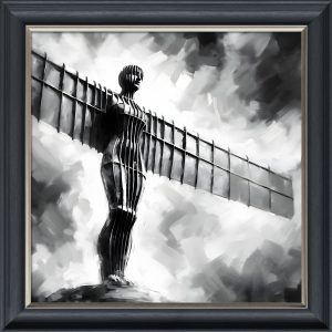 Angel of the North - Velvet Printed Frame