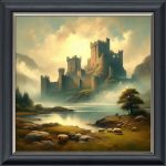 Beaumaris Castle - Velvet Printed Frame