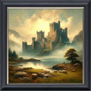 Beaumaris Castle - Velvet Printed Frame