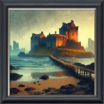 Bridge to Piel Castle - Velvet Printed Frame