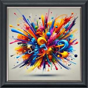 Colour Burst - Velvet Printed Frame