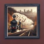 Escape to the Countryside - Velvet Printed Frame Hung Up