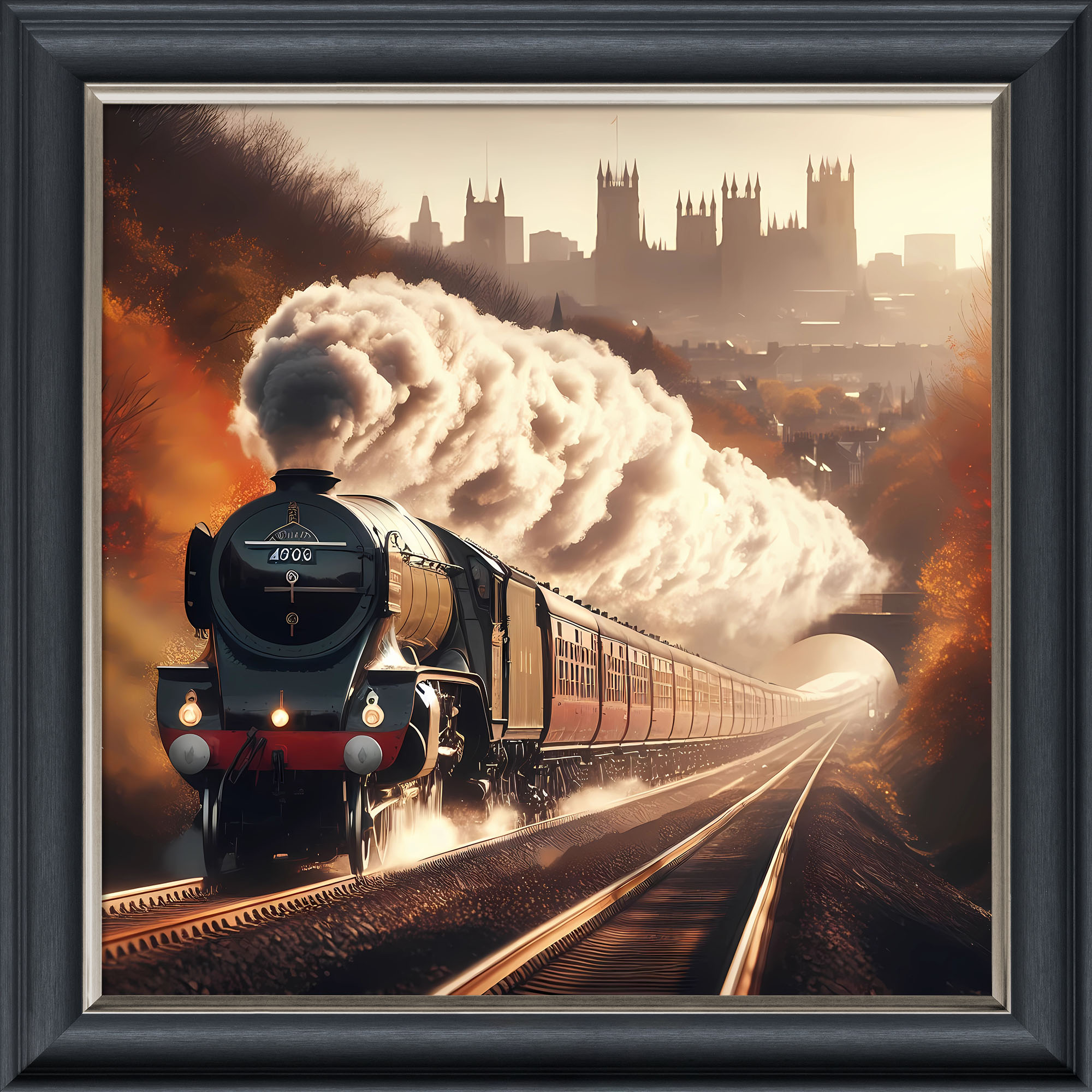 Escape to the Counrtyside - Velvet Printed Frame Escape to the Counrtyside - Velvet Printed Frame