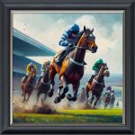 Final Stretch - Velvet Printed Frame