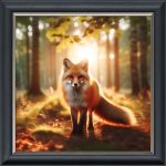 Fox in the Forest - Velvet Printed Frame