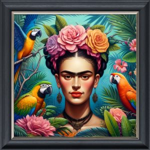 Frida - Velvet Printed Frame
