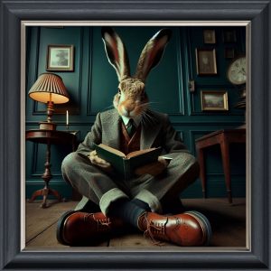 Gangster Hare - Velvet Printed Frame