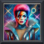 Glam Rocker - Velvet Printed Frame