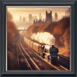 Golden Age of Steam - Velvet Printed Frame